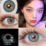 Daiiibabyyy  1 Pair Color Contact Lenses for Eyes Natural Brown Lenses Beauty Fashion lense Blue Contact Lenses Green Eye Contact