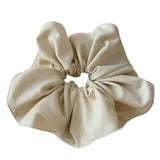 DAIIIBABYYY  -  French Style PU Leather Scrunchies Elegant Temperament Hair Rubber Bands Ponytail Holder Vintage Elastic Hair Rope