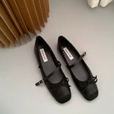 Daiiibabyyy 2024 Women Flat Shoes Fashion Round Toe Shallow Slip On Ladies Soft Ladies Mary Jane Ballerinas Flat Heel Casual Ballet Shoes