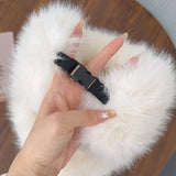 Daiiibabyyy  Winter Warm Plush Snow Ski Cap Russian Hat Women Fluffy Thicken Faux Fur Hats Female Outdoor Windproof Ear Protection Daily Wear