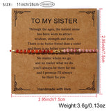 DAIIIBABYYY  -  Dainty Tiny Stone Beaded Chain Stack Gemstone Y2K Trendy Handcrafted Bracelets with Card Gifts Set for Women Men