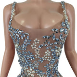 DAIIIBABYYY  -  Luxury Sheer Sleeveless Sparkly Crystals Beaded White Feather Dresses Black Girls Short Prom Dresses Birthday Party Gowns Meihua