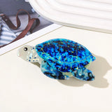 Daiiibabyyy  1Pc Boho Sea Turtle Hair Claw, Acetate Hair Accessory for Beach Vacation, Perfect for Summer Hairstyle