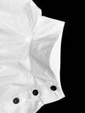 DAIIIBABYYY  -  Women's Ubran Blouses White Shirts Tops Fashion Cotton Stand Collar Loose Long Sleeves Buttons Simple Women Clothing