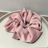 DAIIIBABYYY  -  Red Hair Scrunchies for Girls Hair Ties Big Size Ropes for Pony Accessories Satin Silk Fashion Style