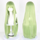 Daiiibabyyy  Green Big Long Straight High Quality Synthetic Wig Comic Character Cosplay Wig Comic Reality Show Wig