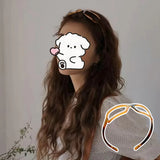 Daiiibabyyy  Glasses Frame Headband Ultra-light Headband Acrylic Headband Suitable for All Seasons