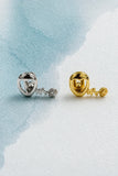 Daiiibabyyy  Fashion Gold-Plated Single Hollowed-Out rose Flower Braces Hip-Hop Braces Flower Decorative Jewelry Accessory