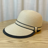DAIIIBABYYY  -  Summer Sun Straw Baseball Cap Women's Sunscreen Visor Hat Widened Brim Anti-UV Ourdoor Causal Basin Riding cap straw hat female