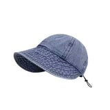 DAIIIBABYYY  -  Women's Bucket Hat Panama Fashion Sun Visor Breathable Fisherman Protection Hat Ponytail Cap Summer Hats Beach Sun Hats