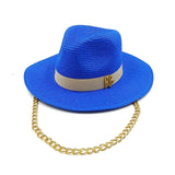 Daiiibabyyy  Summer straw hat 100% paper green ladies summer beach sun protection flat top straw hat шляпа женская летняя