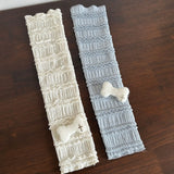DAIIIBABYYY  -  Women Lace Lolita Half Finger SleevesThin Pleated Mesh Summer Sunsreen Cute Bones Cross Gloves Armband Punk Y2K Flexible