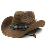 DAIIIBABYYY  -  Unisex Wide Brim Hat Leopard Print Felted Cap Panama Cow Design Cowboy Jazz Style Men's Fedora Hat for Women And Men