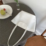Daiiibabyyy  Summer Waterproof Pvc Transparent Tote Bag with Small Purse Women Shoulder Bag Beach Vacation Daily Travel Casual Shopper