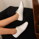 DAIIIBABYYY  -  Summer new British Style Women's Big Size 48  Shoes Cross Lace-up derby Flat bottomed leisure Shoes