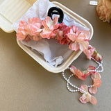 DAIIIBABYYY  -  Sweety Bohemia Hair Claw For Women Rhinestones Butterfly Flower Tassel Shark Gripper Summer Fairy Gauze Flower Hair Clip Hairpin