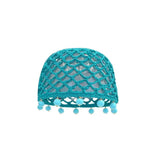 DAIIIBABYYY  -  Fashion Round Beads Crochet Hollow Tassels Knitted Hat Bohemian Style Cap Knit Beanies Hollow Out Weave Ethnic Style Hat Outdoor