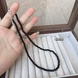 DAIIIBABYYY  -  Vintage Strands Choker Necklace Black Pearls Necklace Simulated Pearl Choker Necklace Jewelry Gift Women Unique Clavicle Chain