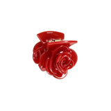 Daiiibabyyy  -  Floral Hair Claw Red Hairclips Rose Acetate Hair Accessories for Girls and Women Headwear