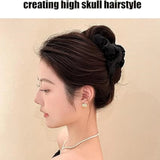 Daiiibabyyy  3PCS Women's Silk Hair Clips, Cloud Hair Clips, Large Banana Claw Clips with Secure Hold, Non-Slip Hair Clips, Hair Accessory Se