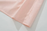 Daiiibabyyy  Sexy Pink Elastic Strap Tank Dress Ruched Slash Neck Zipper Back Slim Low Waist Hem Swing Midi Long Robe Sleeveless Vestidos