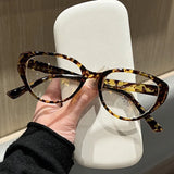 DAIIIBABYYY  -  Luxury Cat Eye Finished Myopia Glasses Unisex Prescription Near Sight Eyeglasses Anti-blue Light Minus Diopter Eyewear