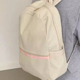 Daiiibabyyy  High-capacity Women Students Simple Backpack Preppy Y2k Aesthetic Casual Travel Backpacks All Match Fashion Kawaii Schoolbags