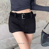 Daiiibabyyy  Korean Autumn Winter kin Shorts for Women New Design Western Style Slim Boot Hot Pants