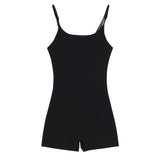 DAIIIBABYYY  -  Hot Girl Pure Sexy Strap Jumpsuit Women's Summer Slim Fit Fitness Casual Black Shorts Jumpsuit Fashion Female Clothes