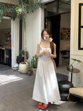 Daiiibabyyy  Sweet Summer Flower Embroidery Dresses Women's Clothing Temperament Robe Femme Tunic Pleated Maxi Dress Vestidos De Mujer