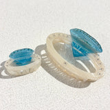 Daiiibabyyy  Big/Small Size Diamond-encrusted Gripper Summer Style Design Geometry Hollow Out Acrylic Acetate Women's Hair Accessories