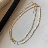 DAIIIBABYYY  -  High-grade bamboo necklace light luxury retro simple clavicle chain