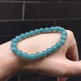 DAIIIBABYYY  -  Natural Myanmar Jadeite Certified Jade Bracelet Women Healing Gemstone Fine Jewelry Genuine Burma Blue Water Jade Stone Bracelet
