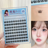 Daiiibabyyy  10rows Glue-free Curly Natural False Eyelashes Large Capacity Densely Upper And Lower Lash Extension Suitable For All Eye Types