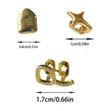 Daiiibabyyy  Fashionable Hip-Hop Three-Piece Dental Jewelry, Fashionable And Creative Accessories, Suitable For Parties, Nightclubs And Balls