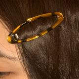 DAIIIBABYYY  - Vintage Accessories Leopard Print Glue Oval Hair Clips Cute Korean Charm BB Hair Clip Y2K Women Jewelry Y2K Hair Accessories