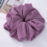 Daiiibabyyy  Big Size Chiffon Scrunchies For Muslim Women Custom Elastic Volumizing Oversized Neat stitching Malaysian Bunch Hair Tie