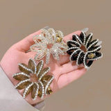 DAIIIBABYYY  -  1/3Pcs Telephone Line Hair Rope Women Crystal Ponytail High Elastic Hairbands Girls Resin Hair Ties Scrunchies Hair Accessories