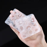 Daiiibabyyy Diamond Crown Key Earring Silicone Mold for DIY Epoxy Resin Craft Pendant Ornament Jewelry Making Findings