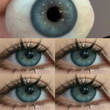 1pair Cosmetic Blue Green Gray Brown Color Contact Lenses Apex Iris Circle Lens 14.2mm