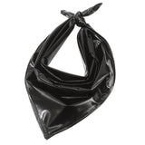Daiiibabyyy  Black High-end Hairbands Turban Scarf Women Temperament Triangle Scarf Girls Photo Styling Bandana Hair Accessories Headwear