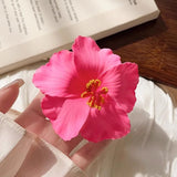 DAIIIBABYYY  -  2/4/6 pcs Hawaiian Flower Hair Clips for Women Artificial Floral Hibiscus Lily Barrettes Hairpin Accessories Vacation Beach Gift