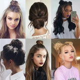 DAIIIBABYYY  -  Synthetic Hair Bun Hair Claw Clip for Women Girls Ball Maker Head Bun Wigs Straight Clip Party Headwear Styling DIY Accessories