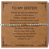 DAIIIBABYYY  -  Dainty Tiny Stone Beaded Chain Stack Gemstone Y2K Trendy Handcrafted Bracelets with Card Gifts Set for Women Men