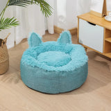 DAIIIBABYYY  -  Soft Long Plush Cushion Bed for Small Dogs, Warm Cat Nest, Basket Bed, Mat, Sofa, Cartoon, Cat Nest