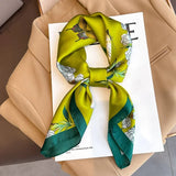 DAIIIBABYYY  -  New Silk Square Scarf Women Luxury Floral Print Kerchief Soft Satin Hairband Hands Bag Ribbon Foulard Hijab Neckerchief Headband