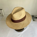 Daiiibabyyy  Summer straw hat 100% paper green ladies summer beach sun protection flat top straw hat шляпа женская летняя