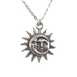DAIIIBABYYY  -  New Sun and Moon Necklace Charm Celestial Jewelry Dainty Love Friendship Soulmate Statement Punk Pendant Gift Fashion Women Men