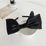 DAIIIBABYYYY  -  1PC Satin Mesh Bow Headband For Woman Girls Bright Silk Hairband Hair Hoop Fashion Hair Accessories Girl