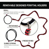 Daiiibabyyy  1pc Elastic sports ponytail anchor braid fried dough twisted hair rope sports headband, windproof and suitable for outdoor sport